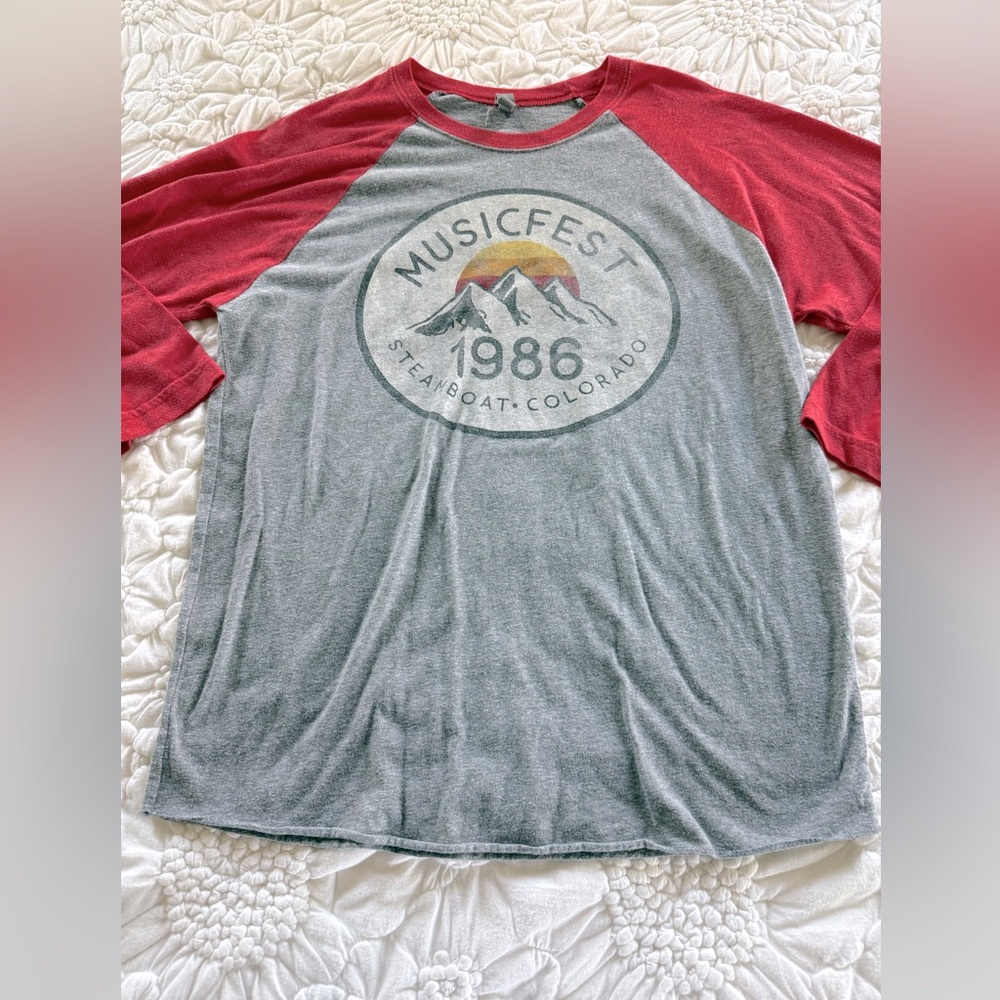 Oversized Musicfest Baseball TShirt - Picture 2 of 7